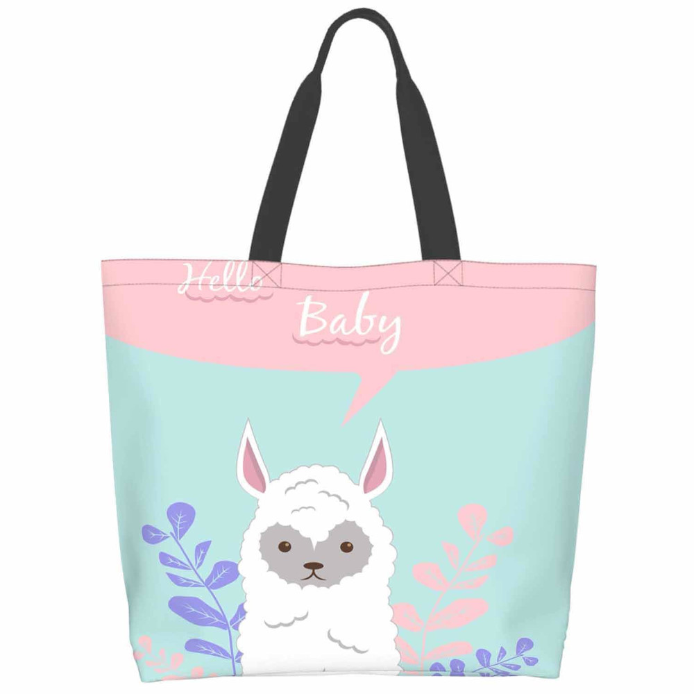 custom tote bag no minimum personalized all over photo printed branded shopping bag