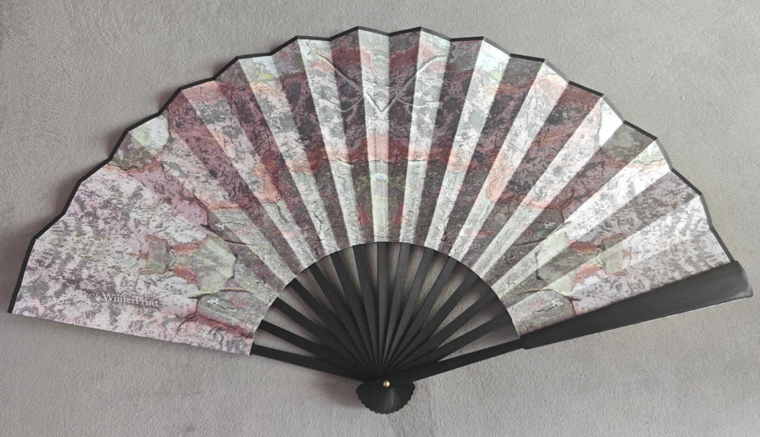 custom printed chinese folding hand fan bamboo silk