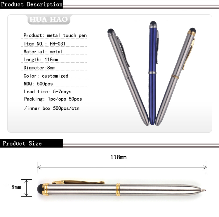 Stylus metal ballpoint pen