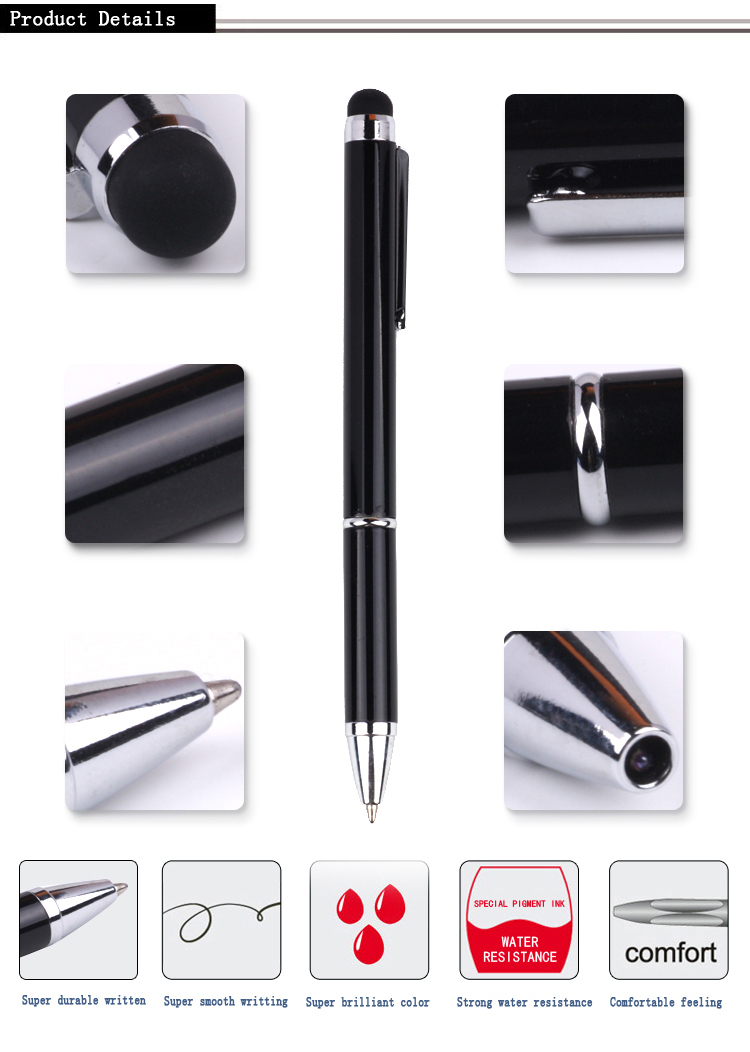 Stylus metal ballpoint pen