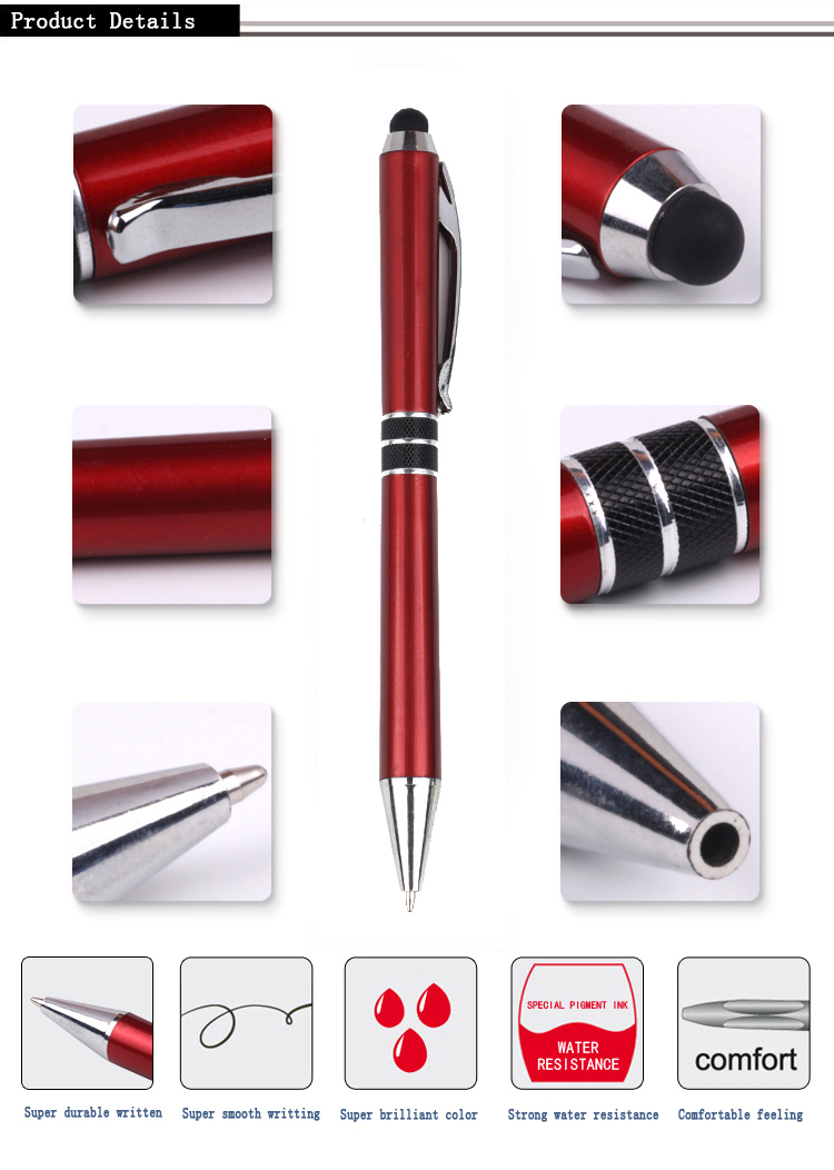 Stylus metal ballpoint pen