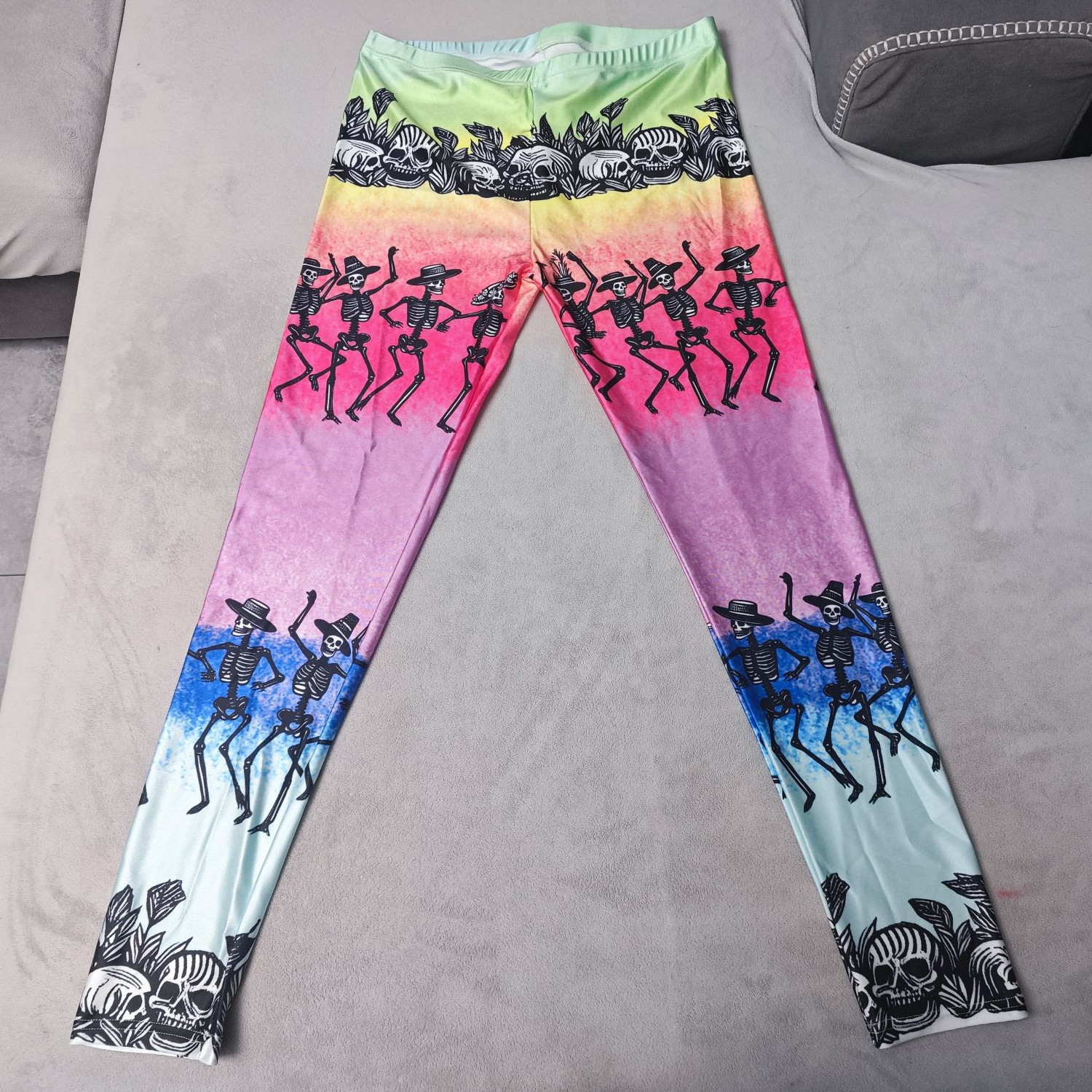 custom ankle length 7/8 leggings all-over printing no minimum design your own personalized yoga pants