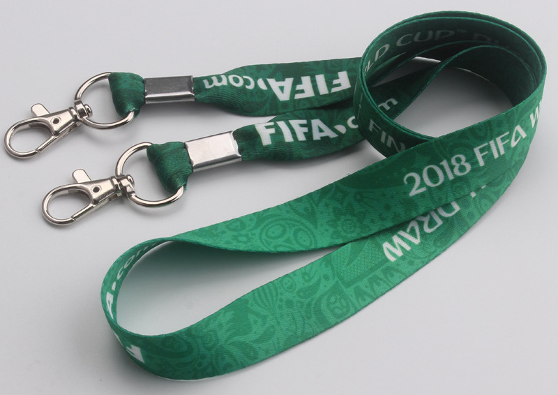 custom open ended lanyard, two lobster hooks, full color printing