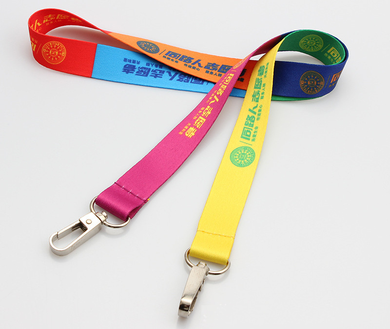 open ended lanyard, snap hook, custom printing