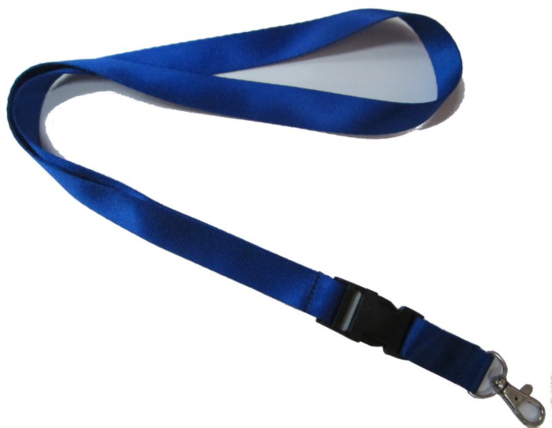 blue plain lanyard, blank bulk wholesale