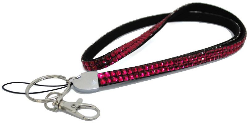 Rhinestone Lanyard For Badge & Key