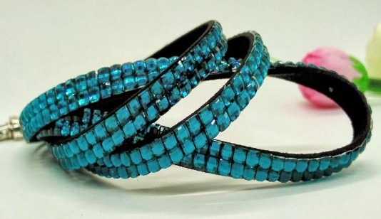 peacock blue bling diamante rhinestone lanyards wholesale