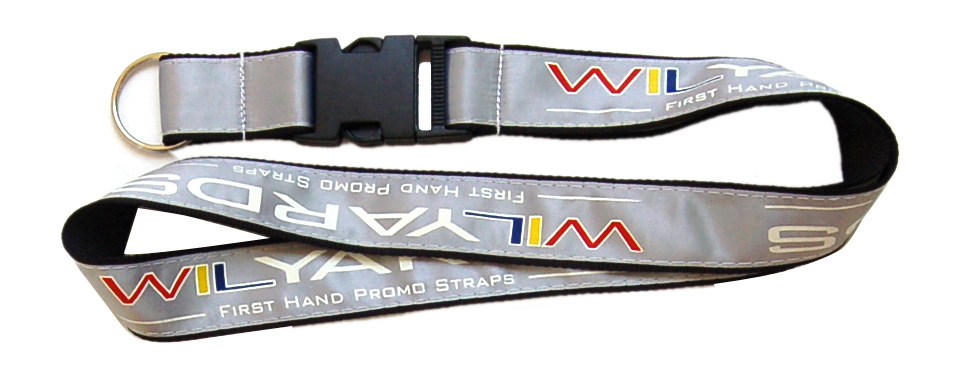 custom printed two layer satin lanyards