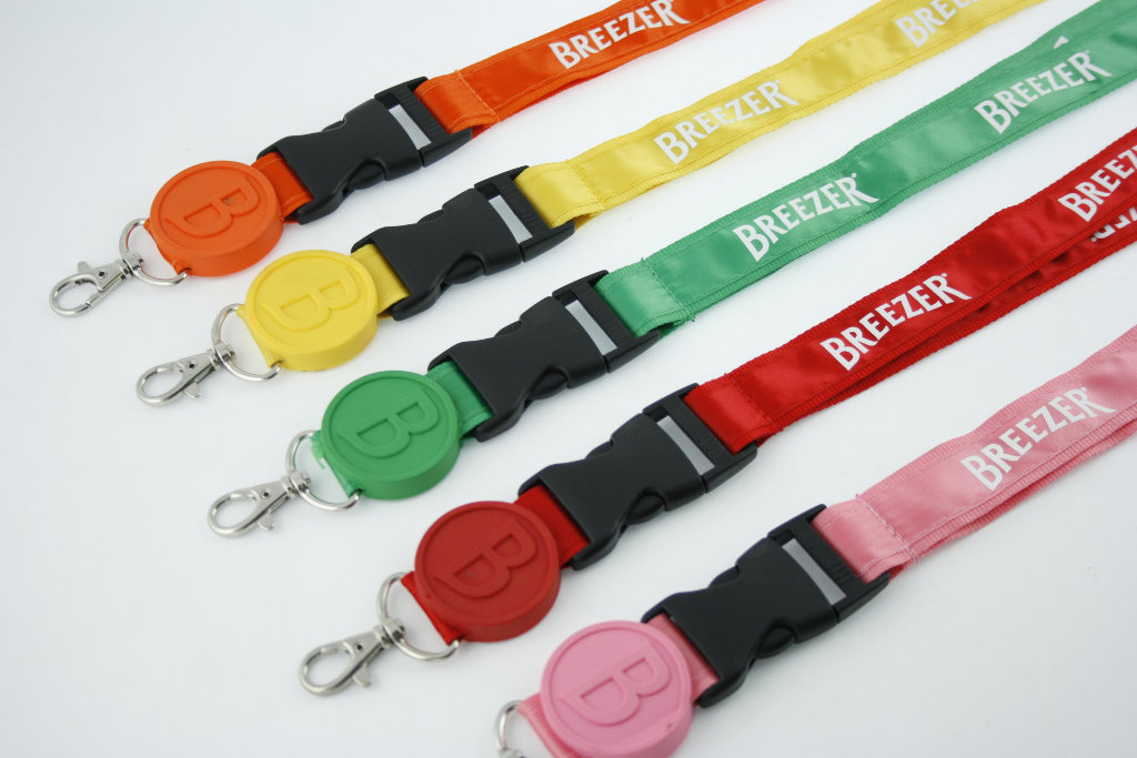 custom printed satin lanyard, custom tag, wholesale