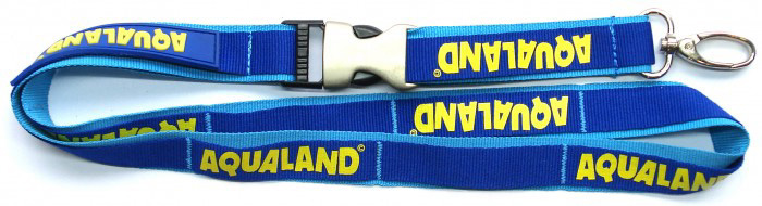 custom printed two layer satin lanyards