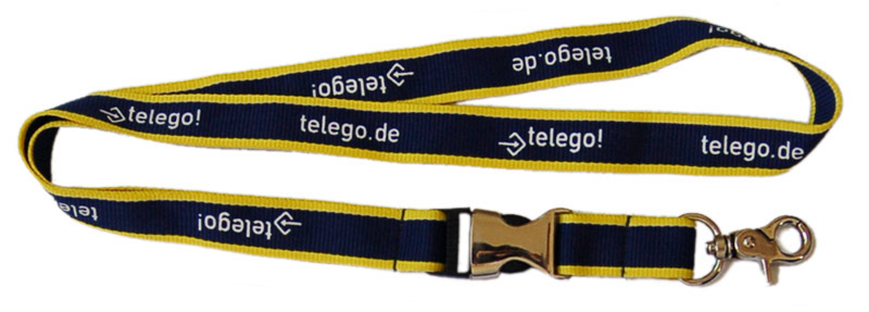 custom screen printed lanyard