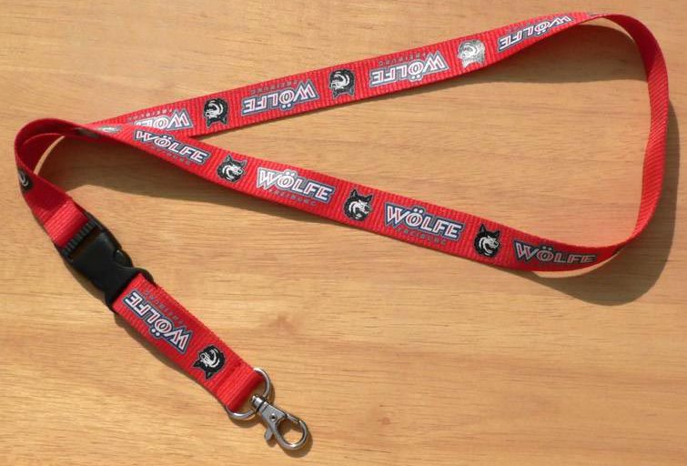 custom screen printed lanyard