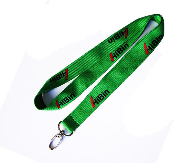 Custom screen printed lanyard