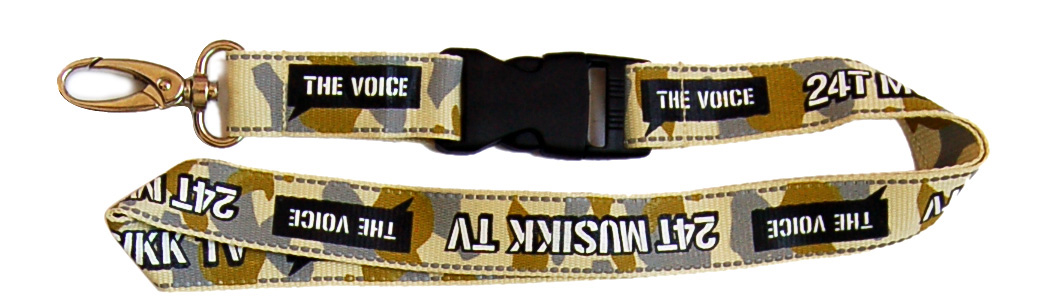 custom screen printed lanyard