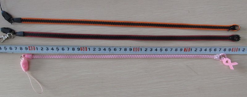 personalised zipper lanyard for cell phone, USB keys