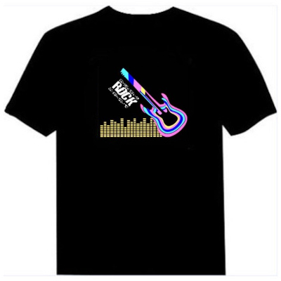 light up t-shirt, LED clothing wholesale