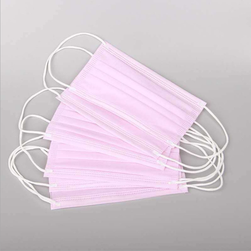 disposable pink color face mask anti bacteria germ dust pollen