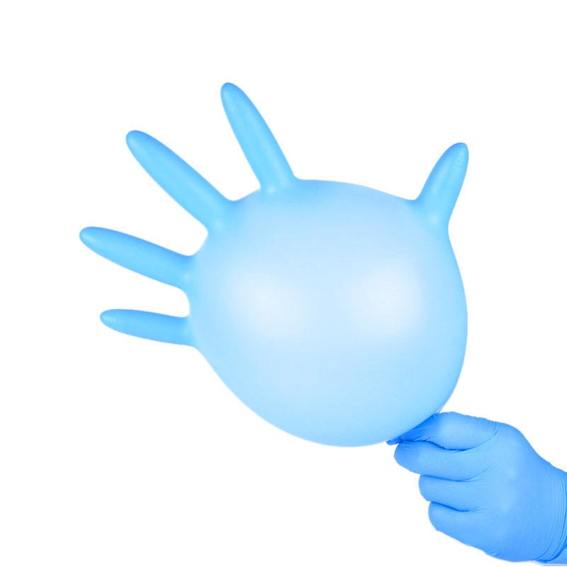 disposable blue nitrile gloves powder free latex free wholesale