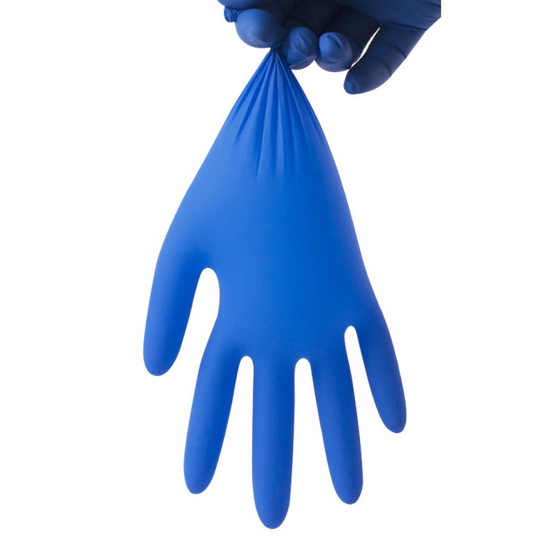 disposable blue nitrile gloves powder free latex free wholesale