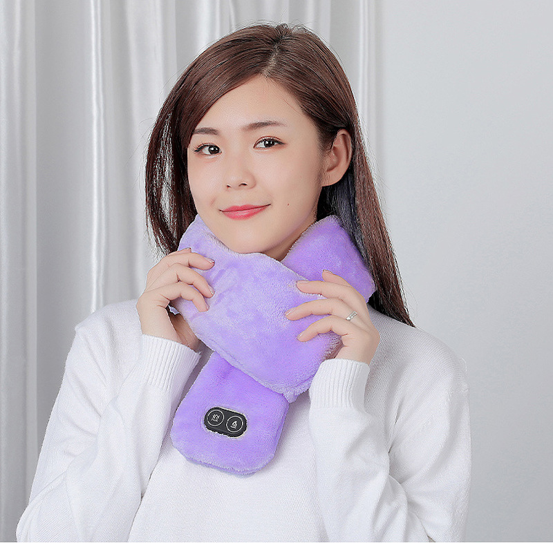 heated vibration massage scarf care neck warmer