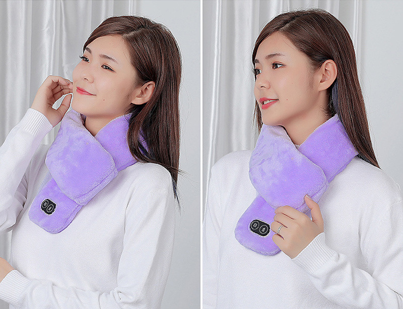 heated vibration massage scarf care neck warmer