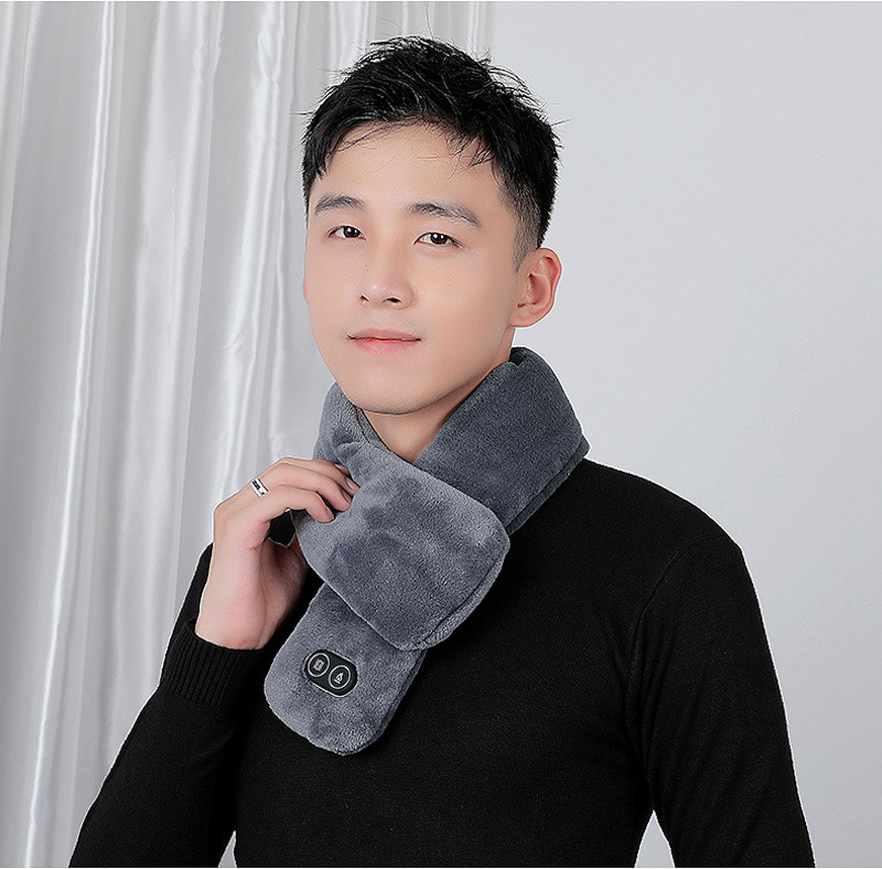 heated vibration massage scarf care neck warmer