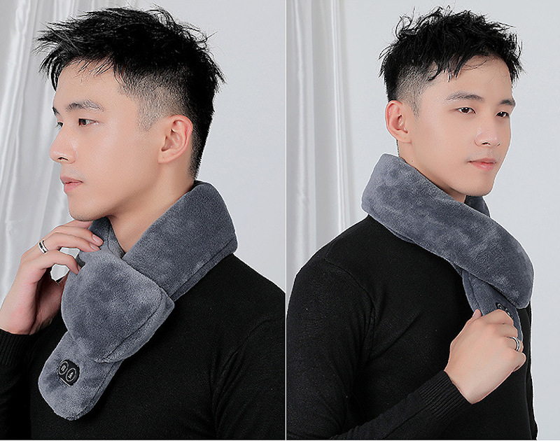 heated vibration massage scarf care neck warmer