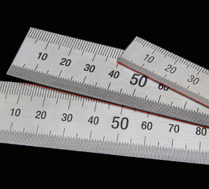 stainless steel ruler mm metal