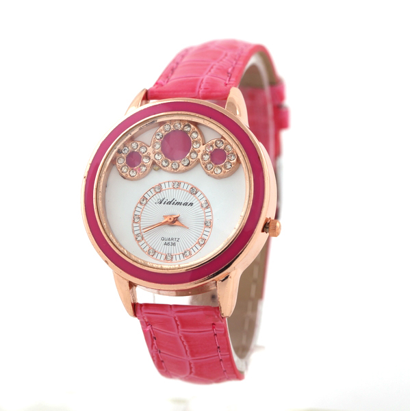 Leather Quartz Watch for Ladies