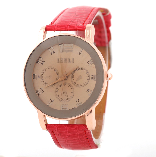 Leather Quartz Watch for Ladies