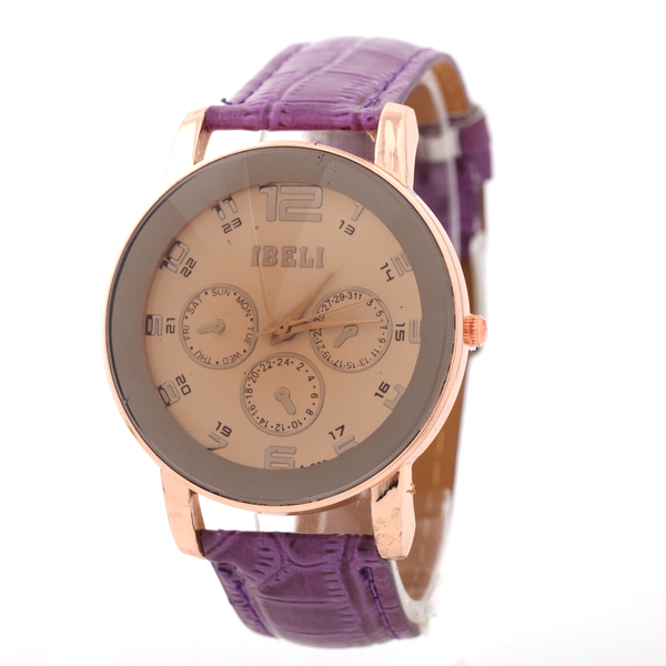 Leather Quartz Watch for Ladies