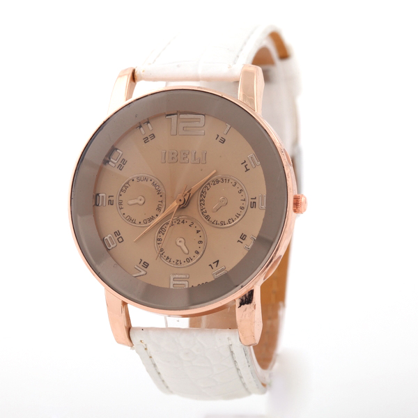 Leather Quartz Watch for Ladies