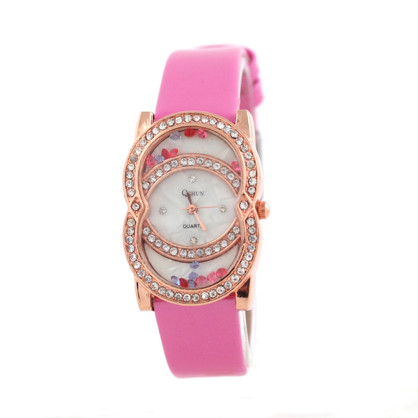 Leather Quartz Watch for Ladies