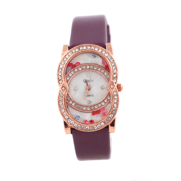 Leather Quartz Watch for Ladies