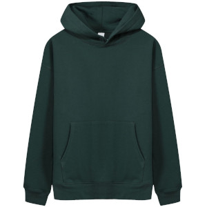 pure 100% cotton thick heavyweight french terry hoodie long sleeve