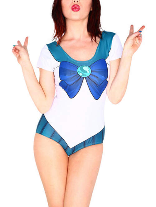 sailor moon one piece swimsuit girl women cute