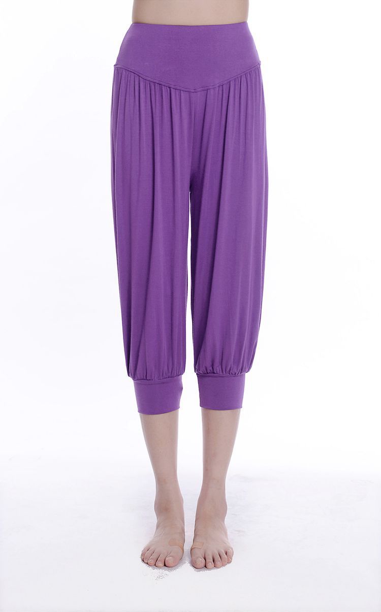 Violet Sexy Dance Casual Harem Yoga Capri Pants Wholesale